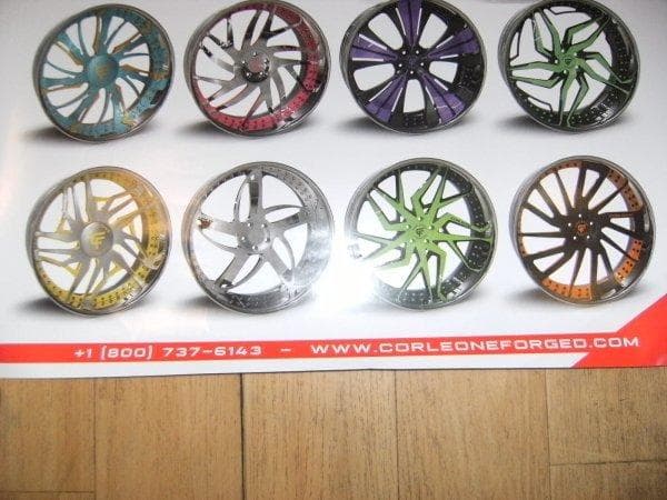 非売品★CORLEONE FORGED WHEELS 美女 サイン入り ポスター