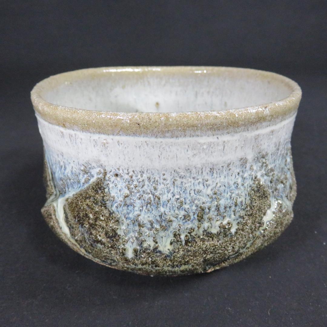 茶碗 斑唐津 七代 江口宗山 木箱 共箱 抹茶碗 茶器 茶道具