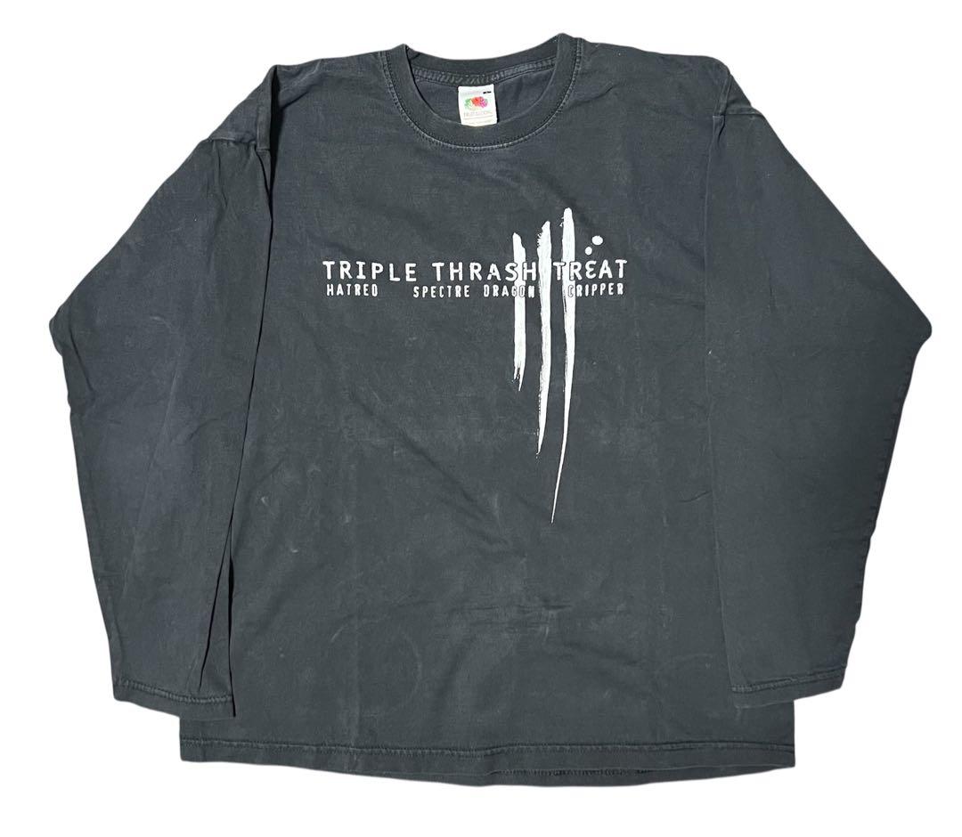 TRIPLE THRASH TREAT ツアーTシャツ L 黒 y2k ブラック