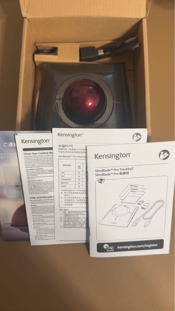 【完品】Kensington SlimBlade Pro トラックボール