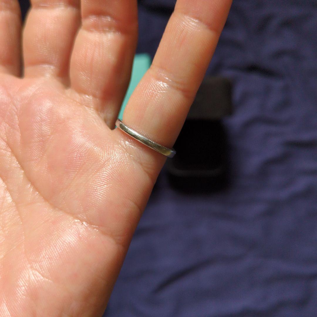 ティファニー　ハーフエタニティリング　pt950 8号