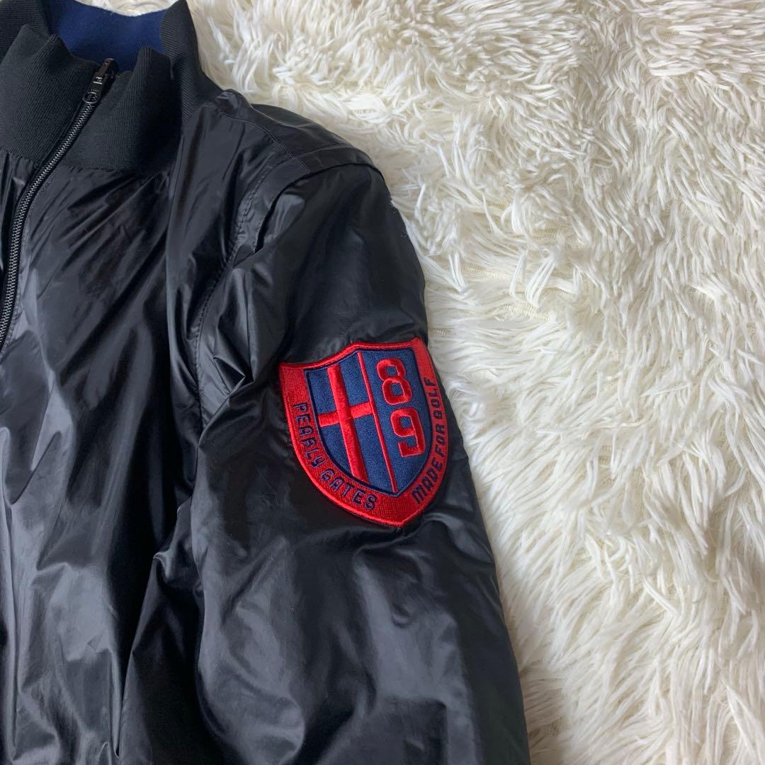 パーリーゲイツ 4WAY リバーシブル ジャケット 黒 ネイビー サイズ2