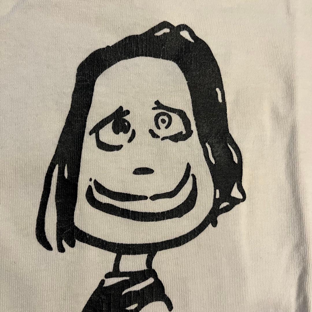 【USA製】90s マリリンマンソン × スヌーピー 7分袖 ラグランTシャツL