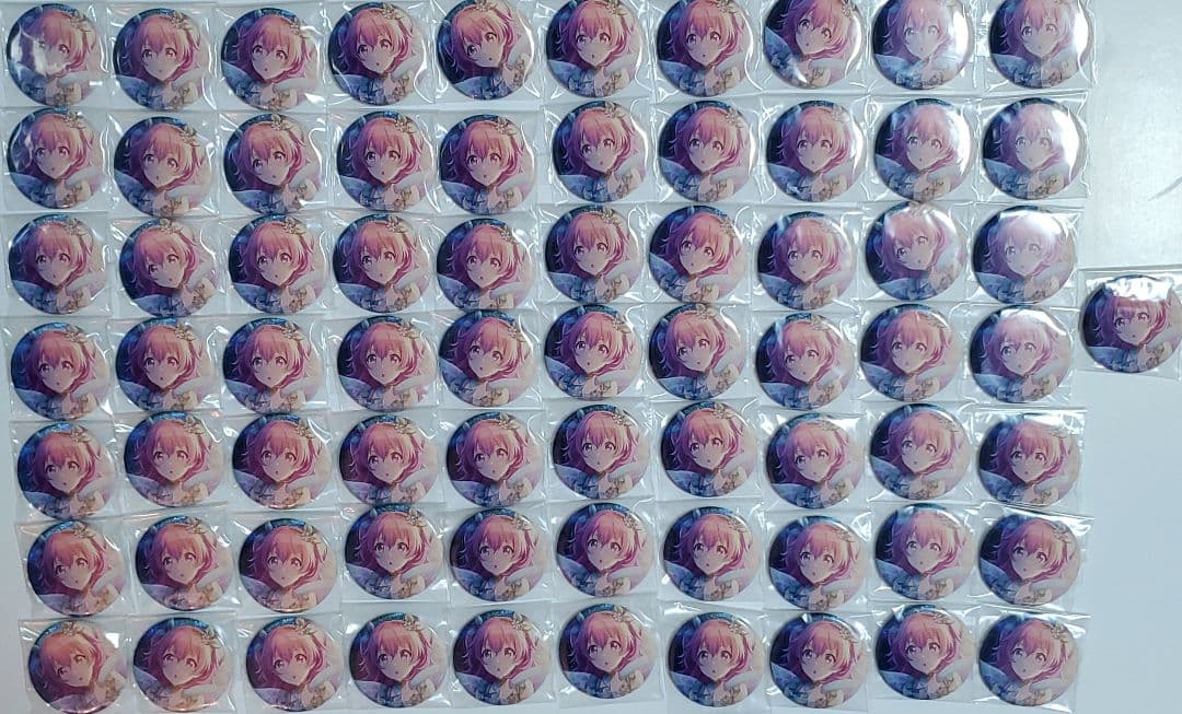 プロセカ 桃井愛莉 ピクニック グリッター缶バッジ 71点セット