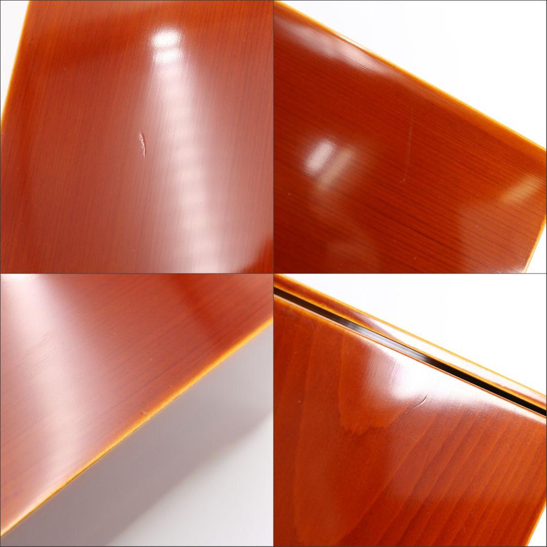 飛騨春慶塗 茶器揃 茶箱 茶筅筒 茶杓 棗 茶碗 巾筒 茶道具　N457　DK1