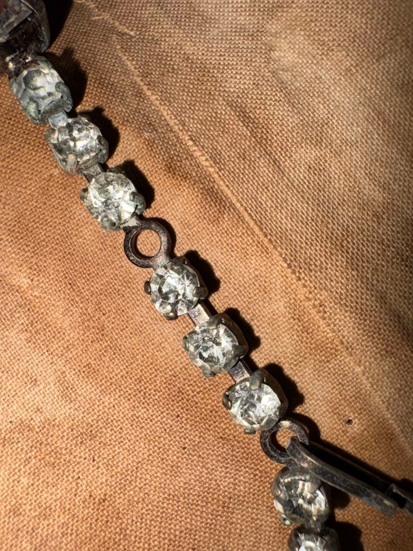 ❺ 戦前ヴィンテージ ✨ ペーストストーンネックレス　アールデコ〜戦中初期