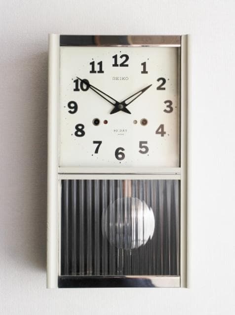 SEIKO モールガラス 振り子 掛け時計 柱時計 アンティーク 昭和レトロ
