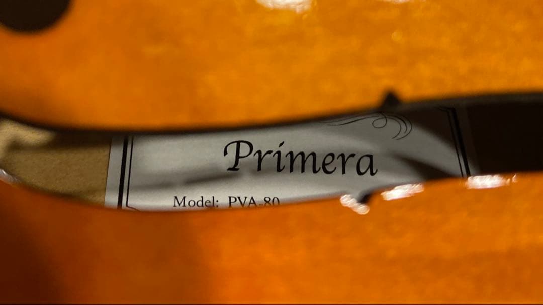Primera PVA-80 ビオラ本体(弓、ケース付き)