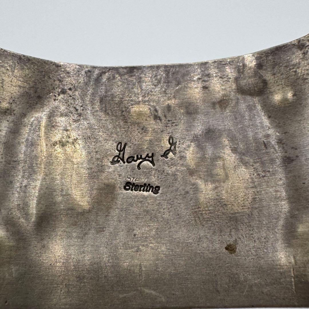 ホワイトバッファロー　バングル　インディアンジュエリー　ロサンゼルス購入