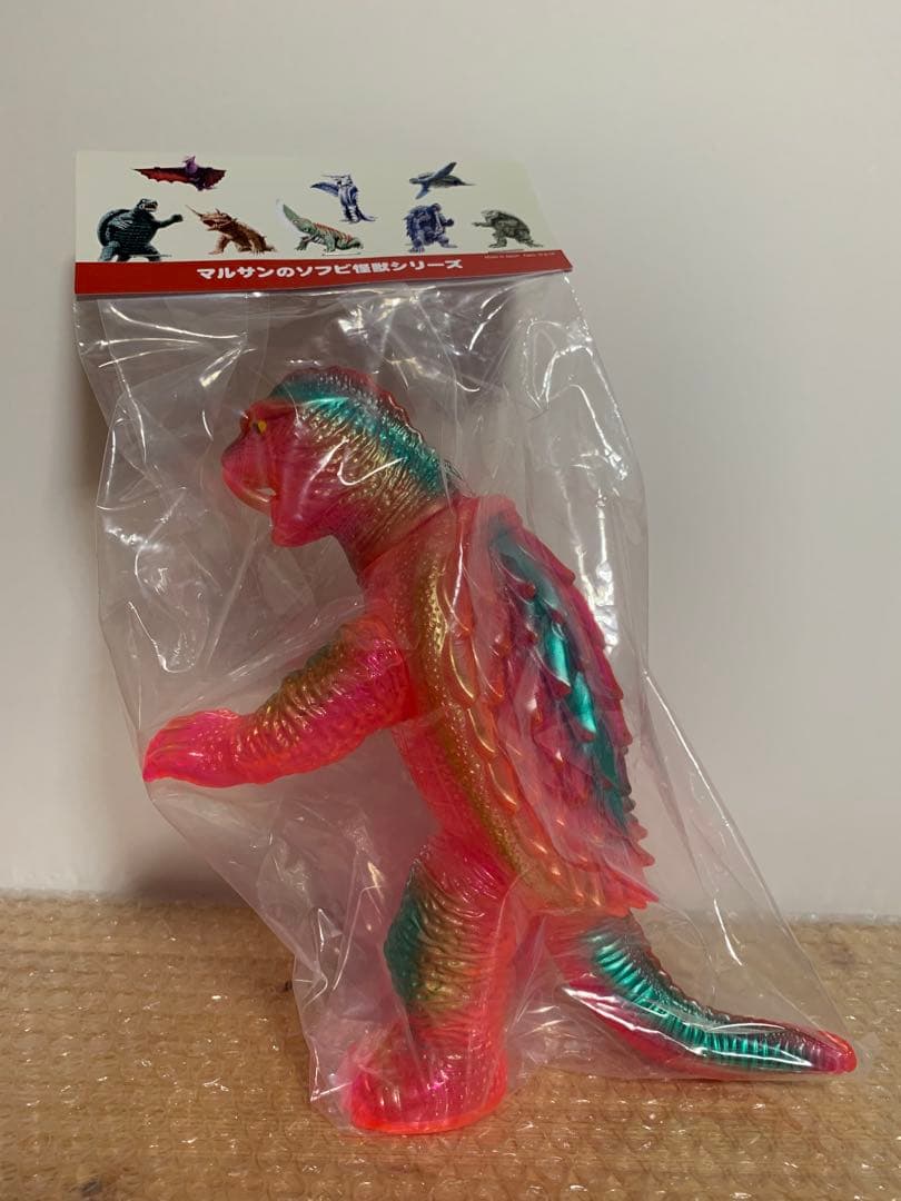 マルサン　昭和ガメラ　ピンクネオンクリア版　ソフビ