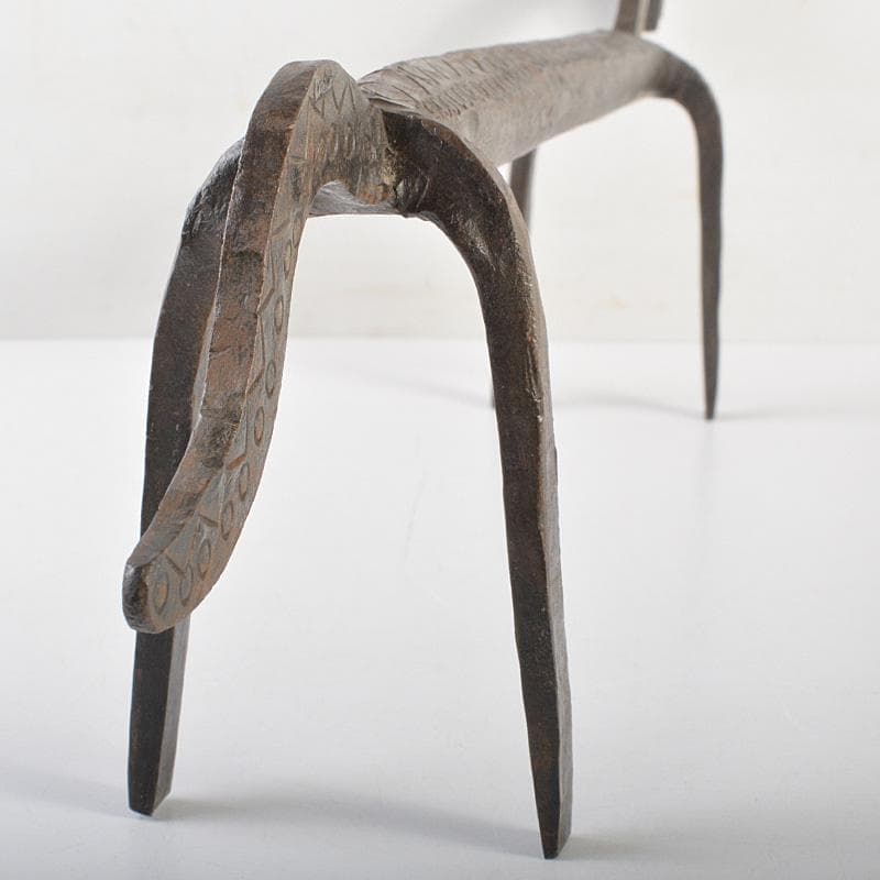 モダンアート　オブジェ　古鉄製　馬　置物　C　R7419