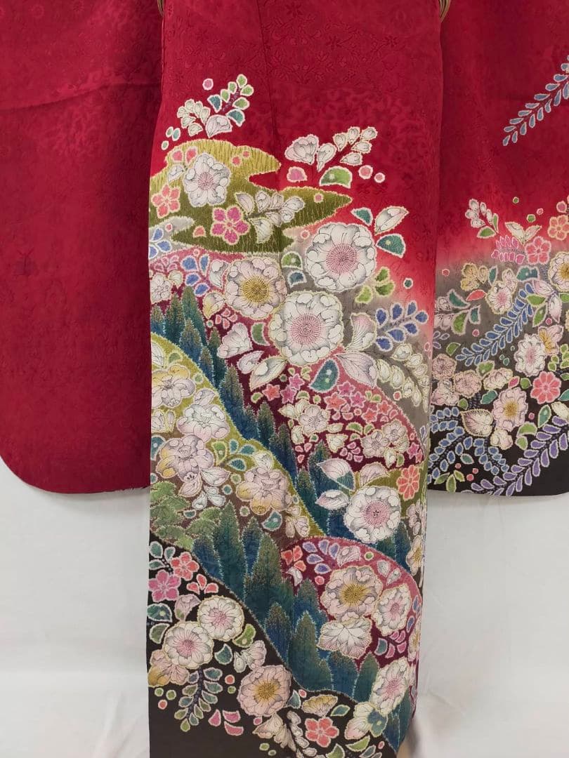 売約済み【WA-Modern】★★正絹　辻ヶ花　振袖7点フルセット★★