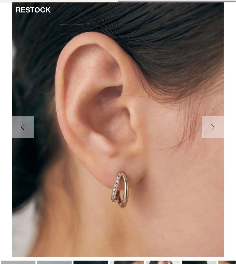 ete ビジュー　ハグピアス