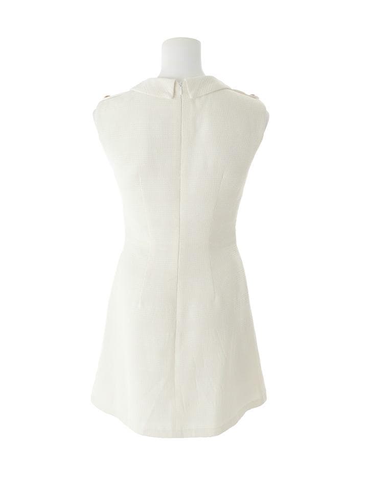 JEWELS/ジュエルズ 襟付きノースリーブプリーツミニドレス　XSサイズ