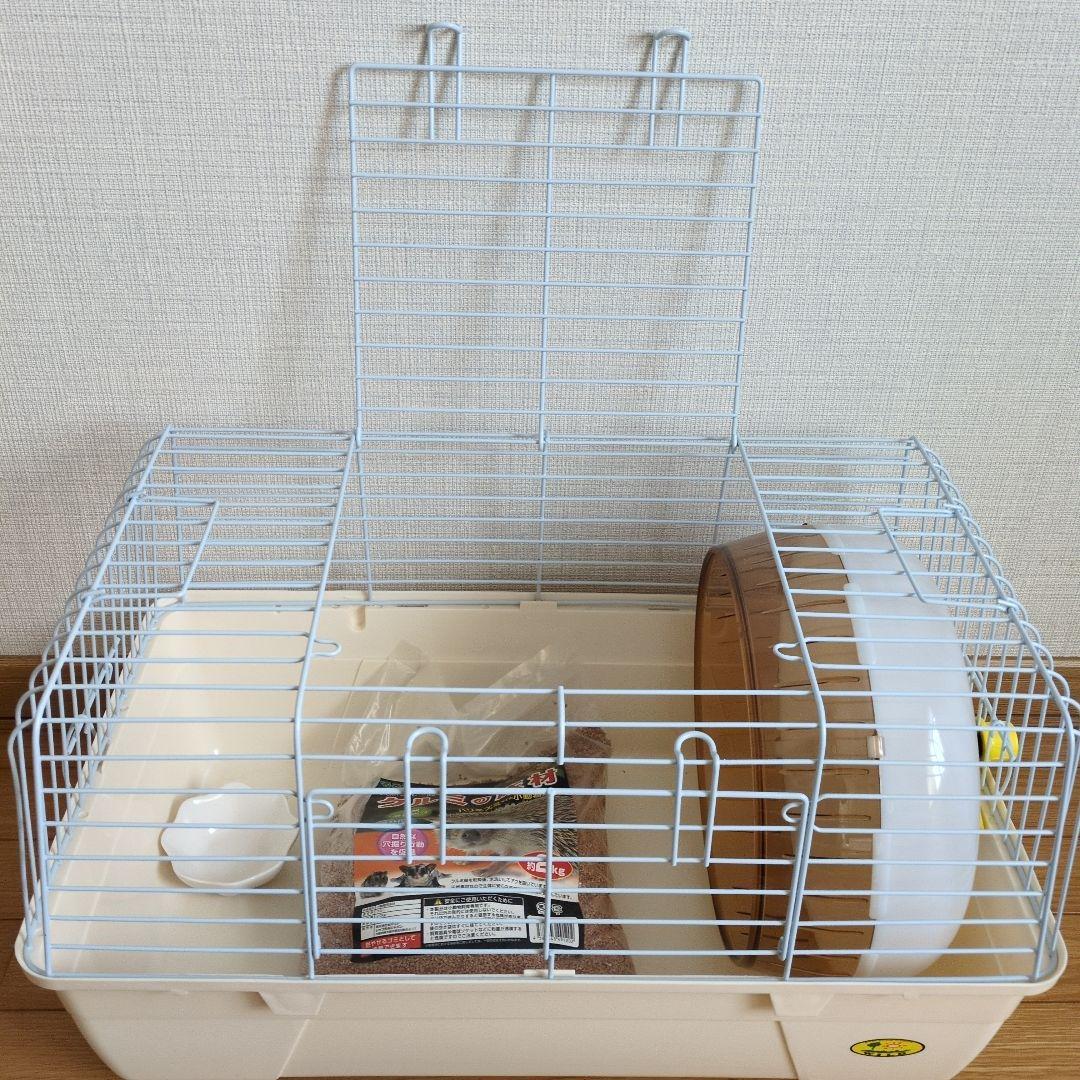 中型小動物用ケージ・回し車付き