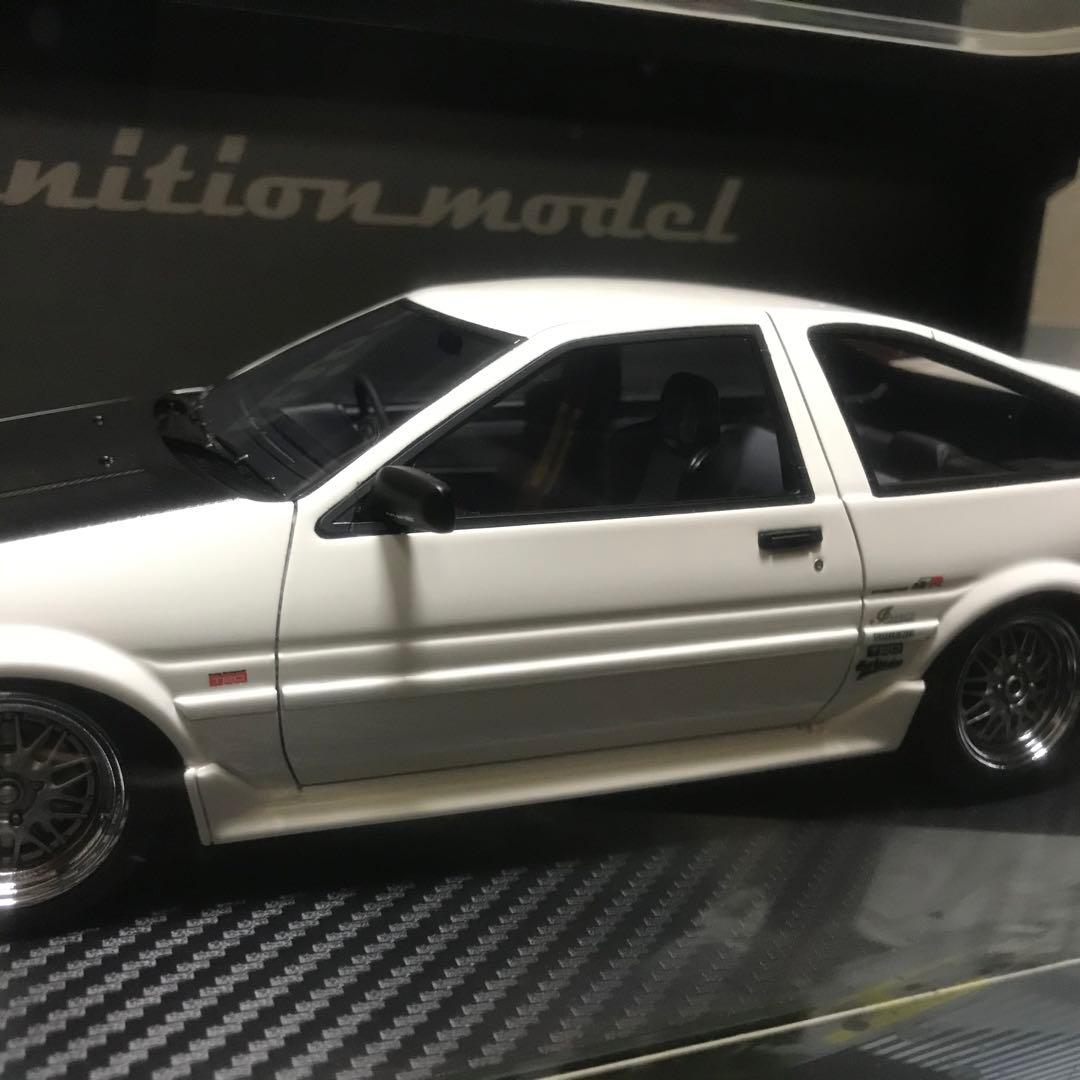 イグニッションモデル 1/18 AE86 3Door ストリート(ホワイト)
