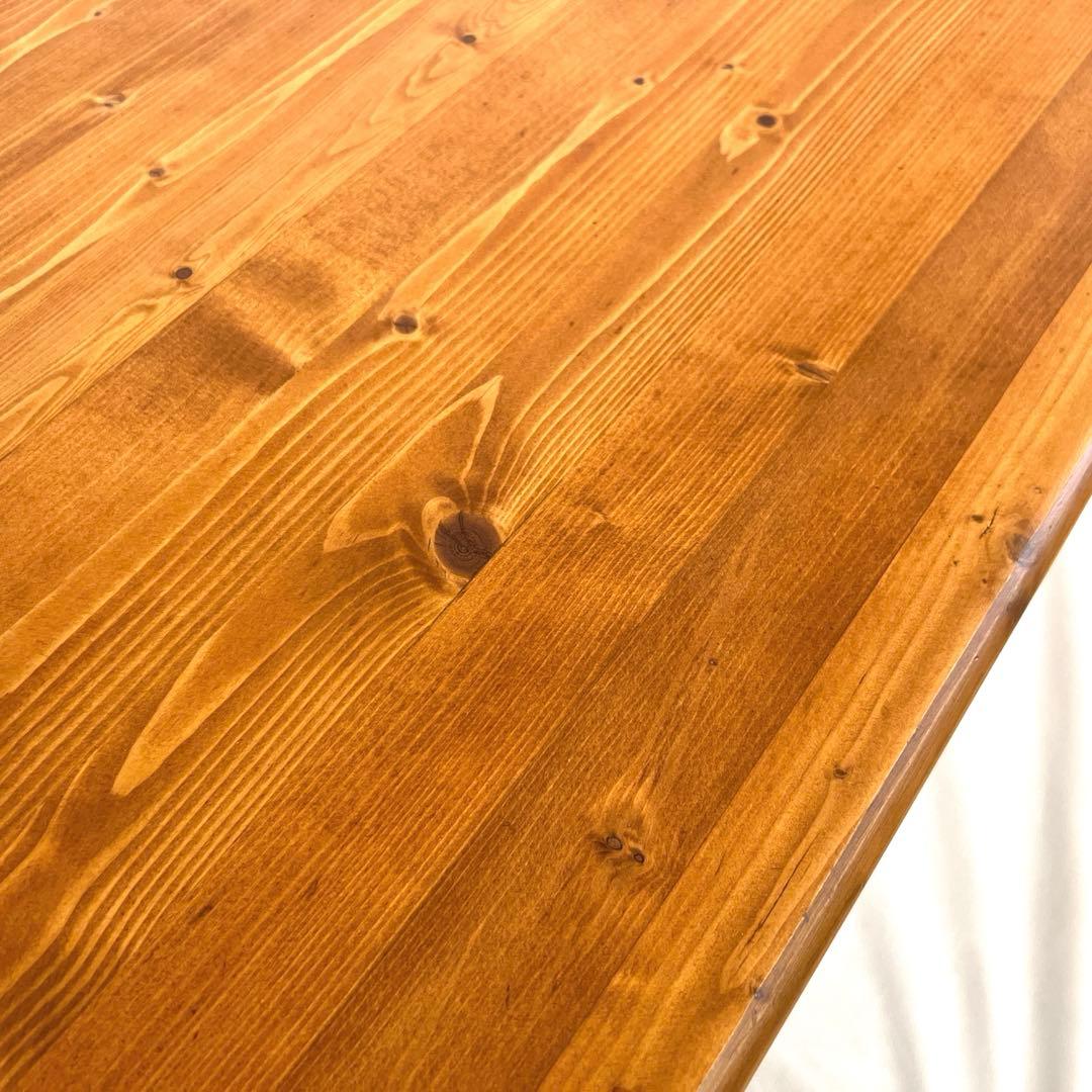 パイン材デスク・横幅120cm・作業台 引き出し付きテーブル・無垢材造り