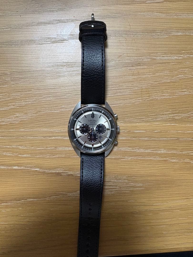 SEIKO クロノグラフ 腕時計 シルバー/ブラック