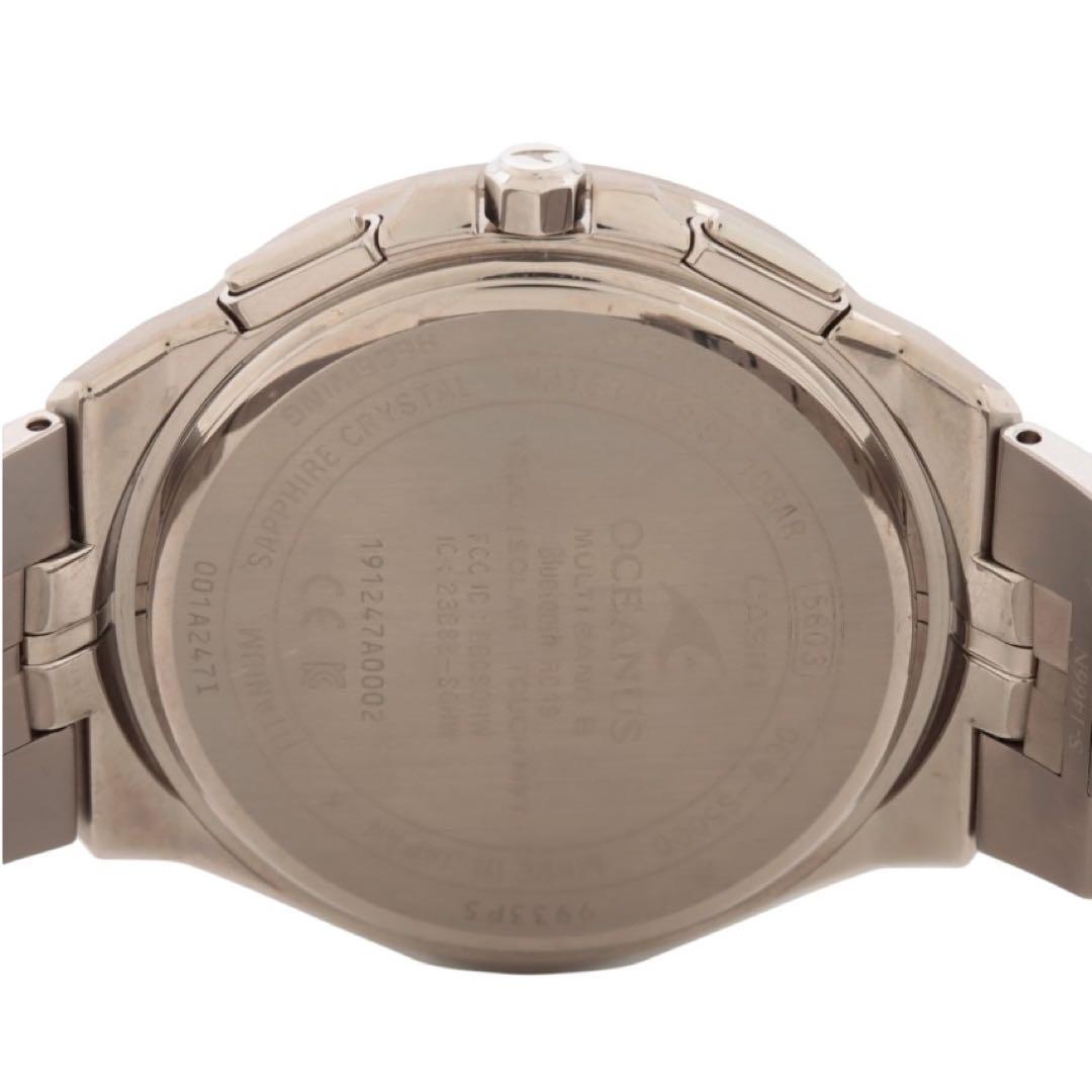 カシオ　オシアナスOCW-S5000D-1AJF江戸切子チタン電波ソーラー腕時計