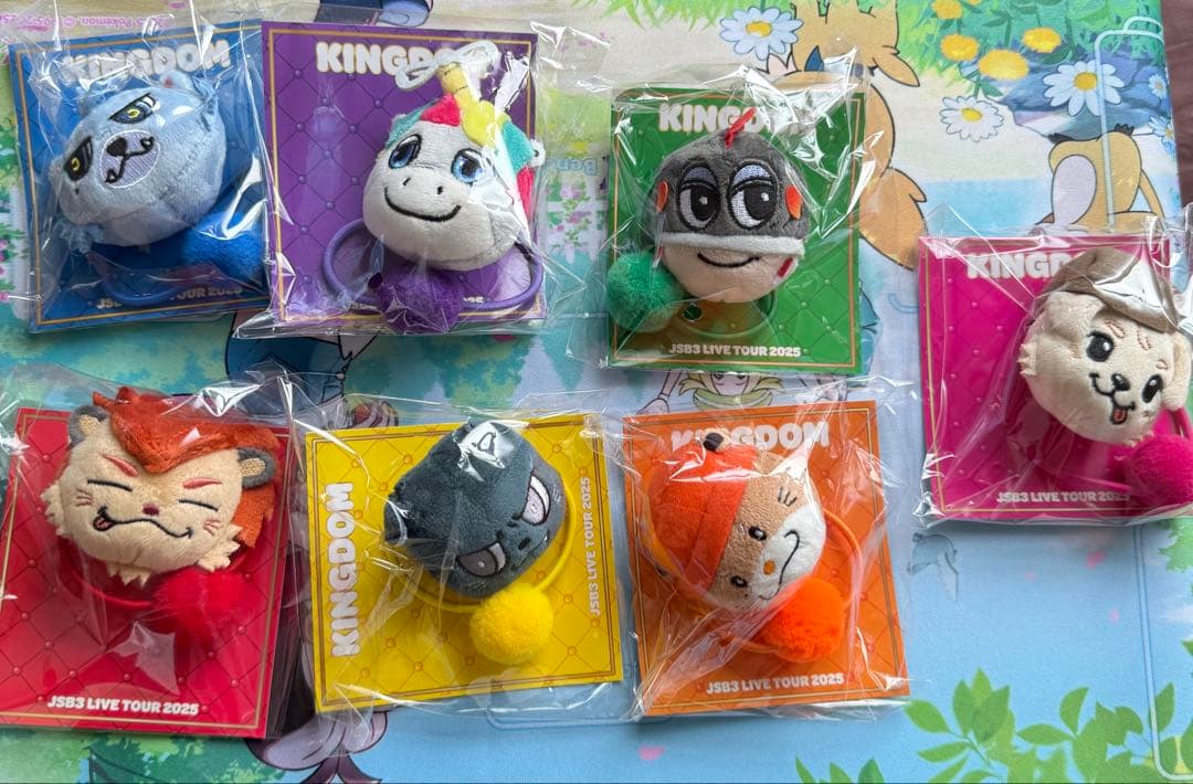 三代目　ポンポンキャラクターヘアゴム　KINGDOM コンプリートセット