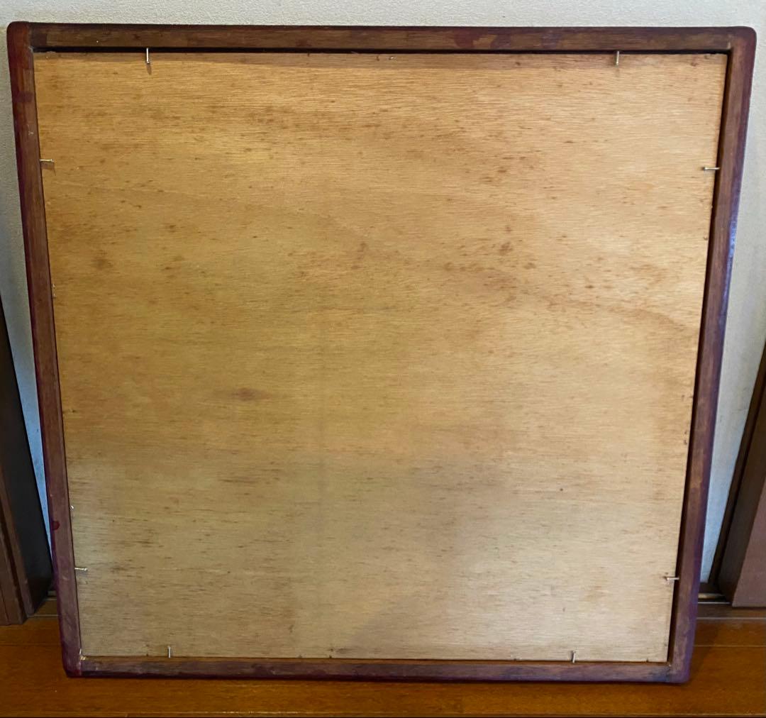 アンティーク　チャイニーズ　アートフレーム 水墨画パンダ サイズ54x55.5