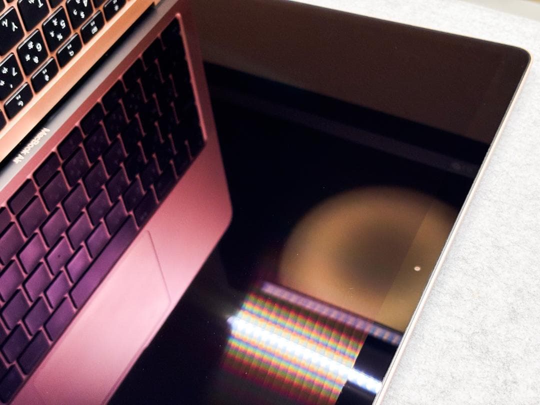 Apple M1 Macbook Air 16GB 1TB 98%　ゴールド中古