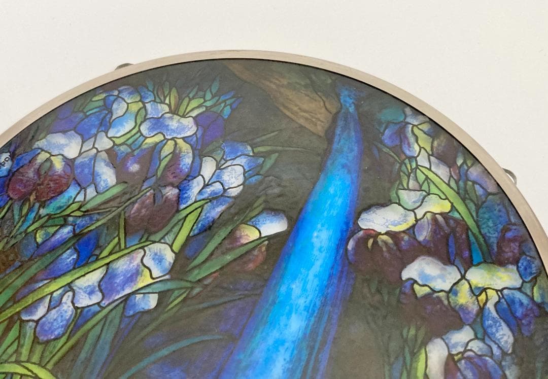 ★貴重★ ルイス・C・ティファニー 『滝』 円形 ステンドグラス 睡蓮