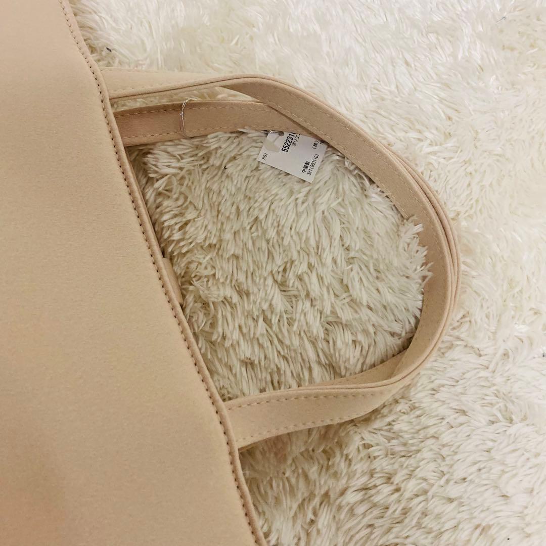 【 新品 タグ付 】東京ソワール リボン バッグ 入学 入園 ベージュフォーマル