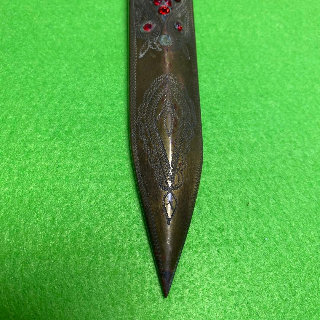 中央アジア ウズベキスタン サバイバルナイフ　ウイグルナイフ　腰刀　装飾　工芸品