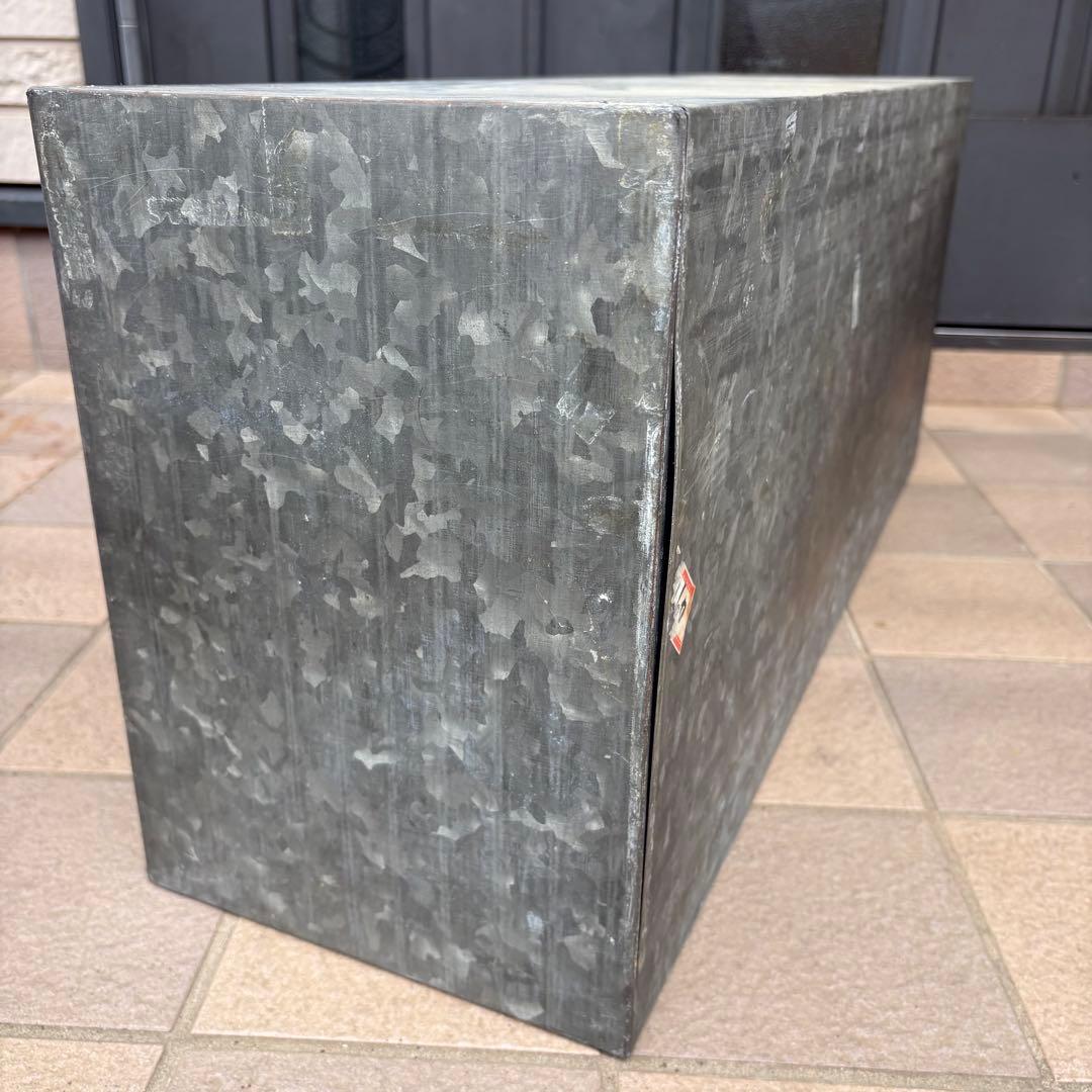 ビンテージ　ブリキ菓子ケース　昭和レトロ　ショーケース　古道具　古家具