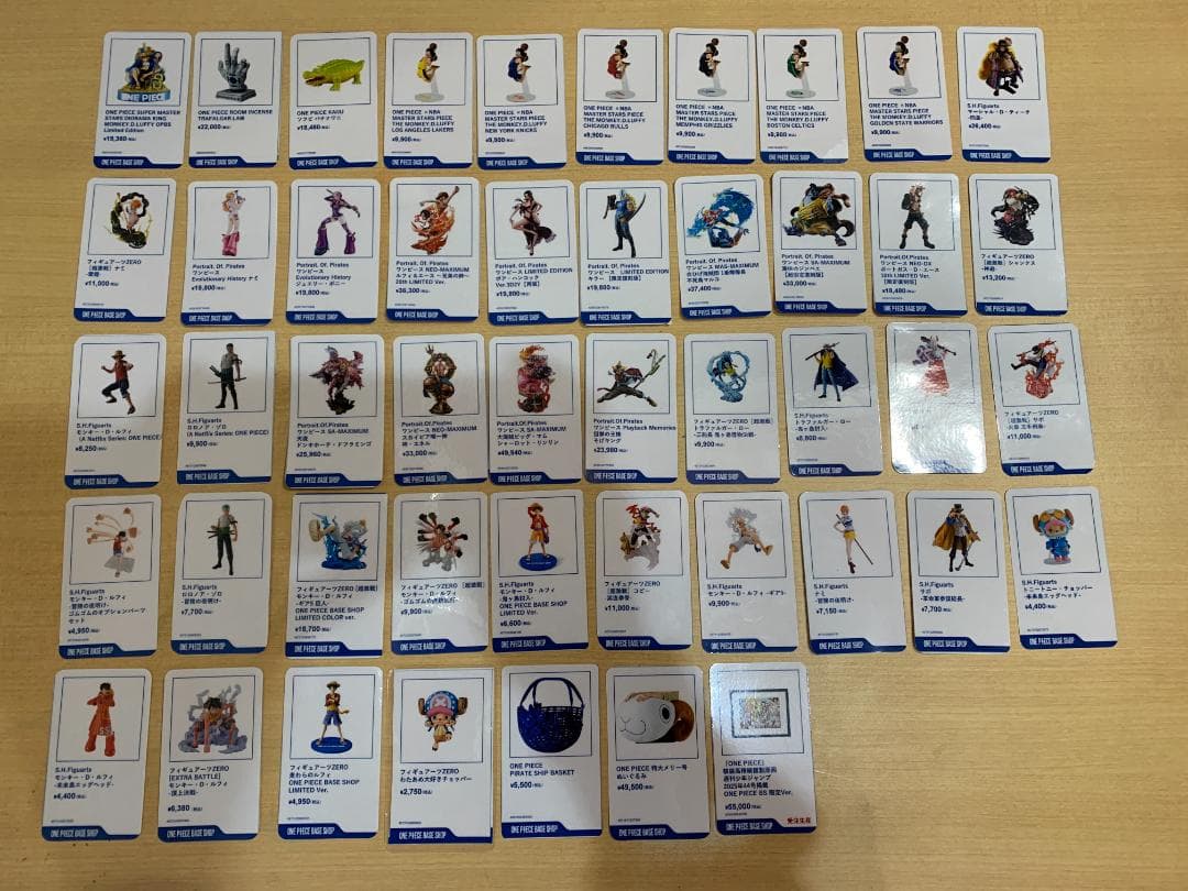 【3種】ONE PIECE BASE SHOP ワーコレ 尾田栄一郎 ルフィズ