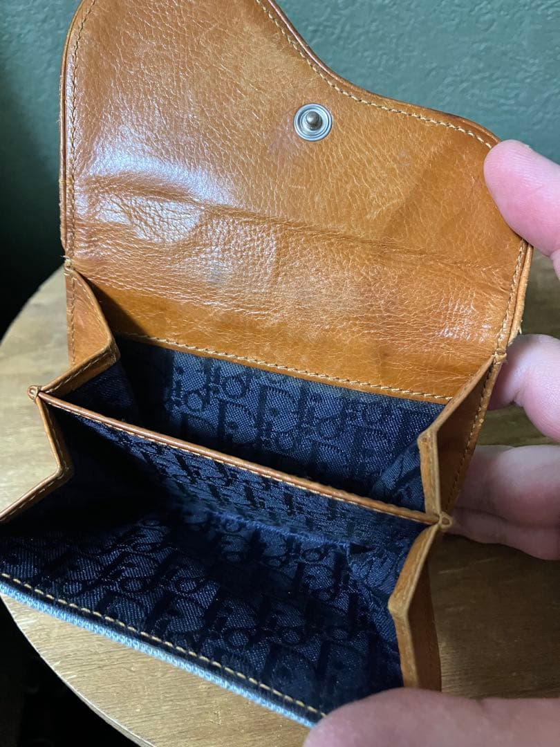クリスチャンディオール 財布 サドル ロータスウォレット デニム 刺繍　Dior