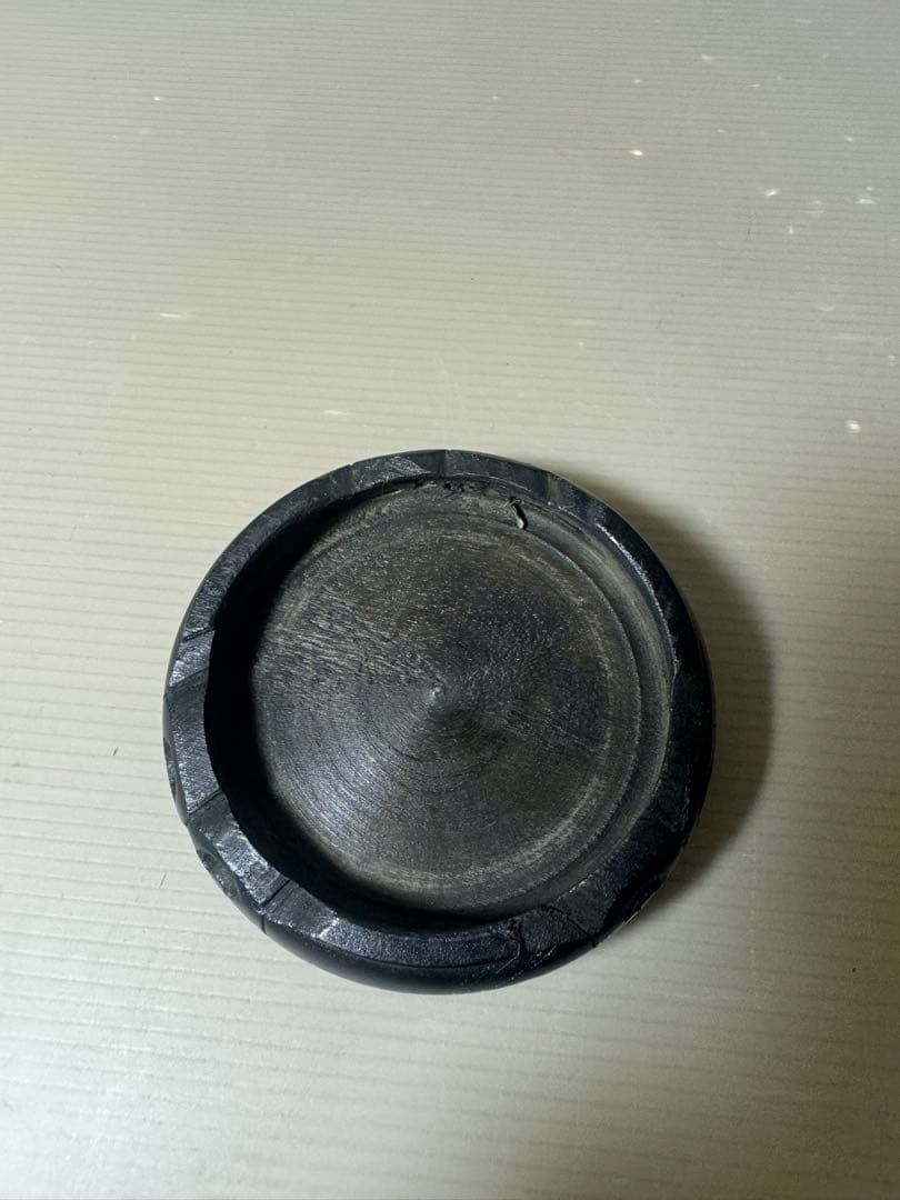 2594 青磁　花瓶　花台付　時代物