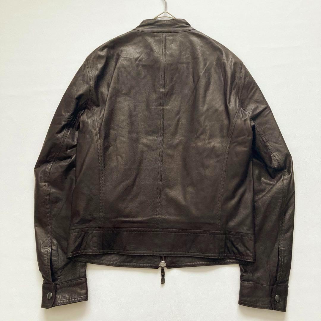 【極美品】EMMETI JURI　ラムスキンシングルライダースジャケット 46