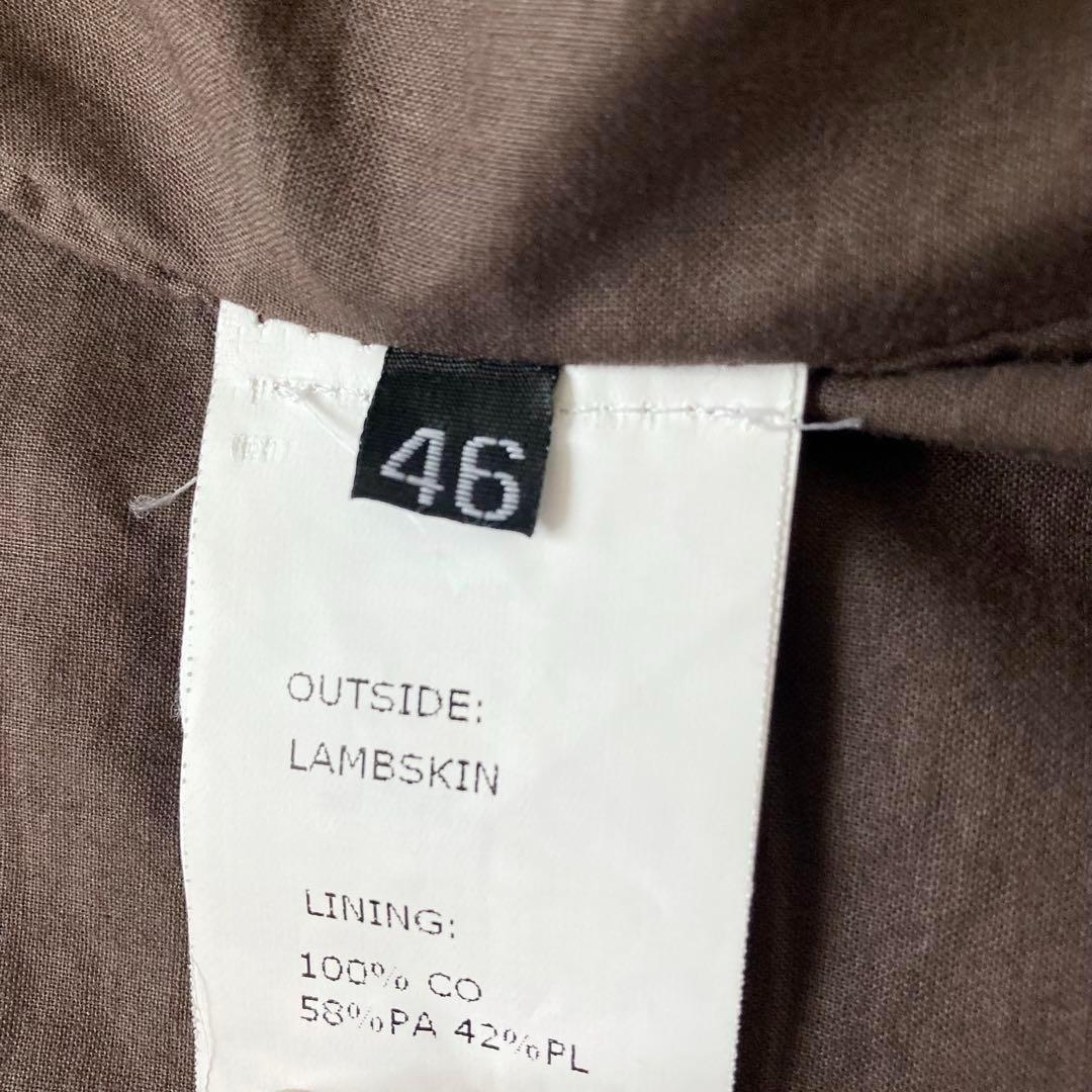 【極美品】EMMETI JURI　ラムスキンシングルライダースジャケット 46