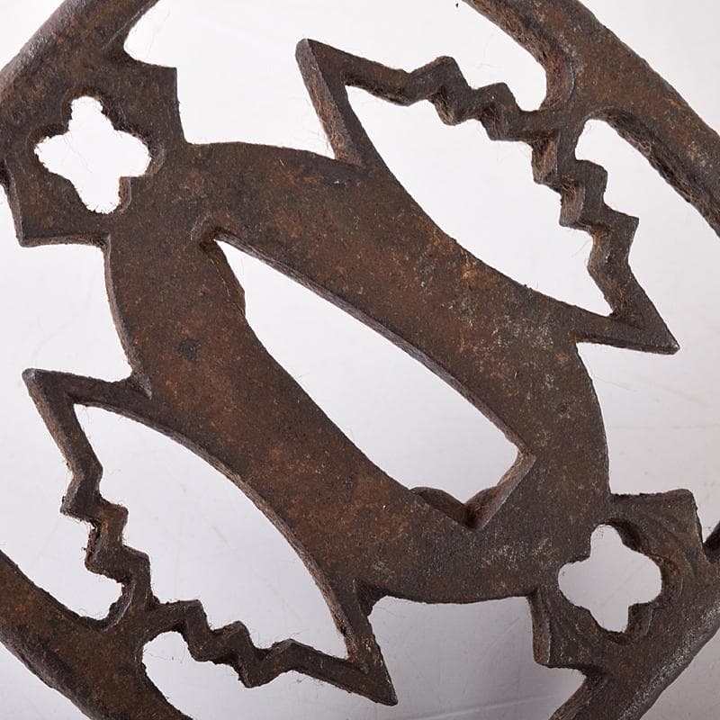 武具　刀装具　古鉄　鍔　塗金　在銘など　6点まとめて　M　8251