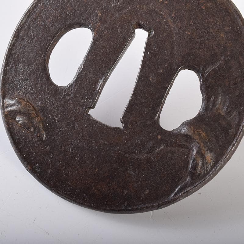 武具　刀装具　古鉄　鍔　塗金　在銘など　6点まとめて　M　8251