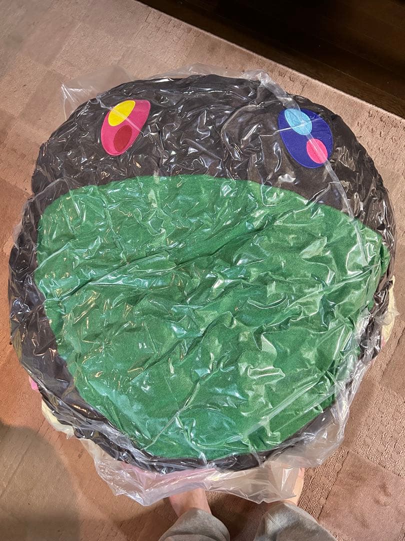 村上隆　2m 特大クッション　フラワー　ピンク×アイボリー　新品