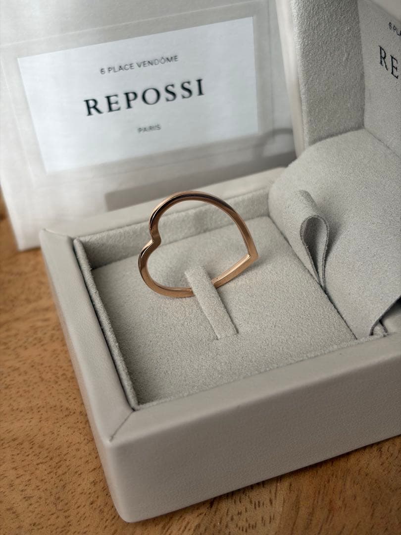 REPOSSI レポシ Antifer ハートリング 18K PG 53号