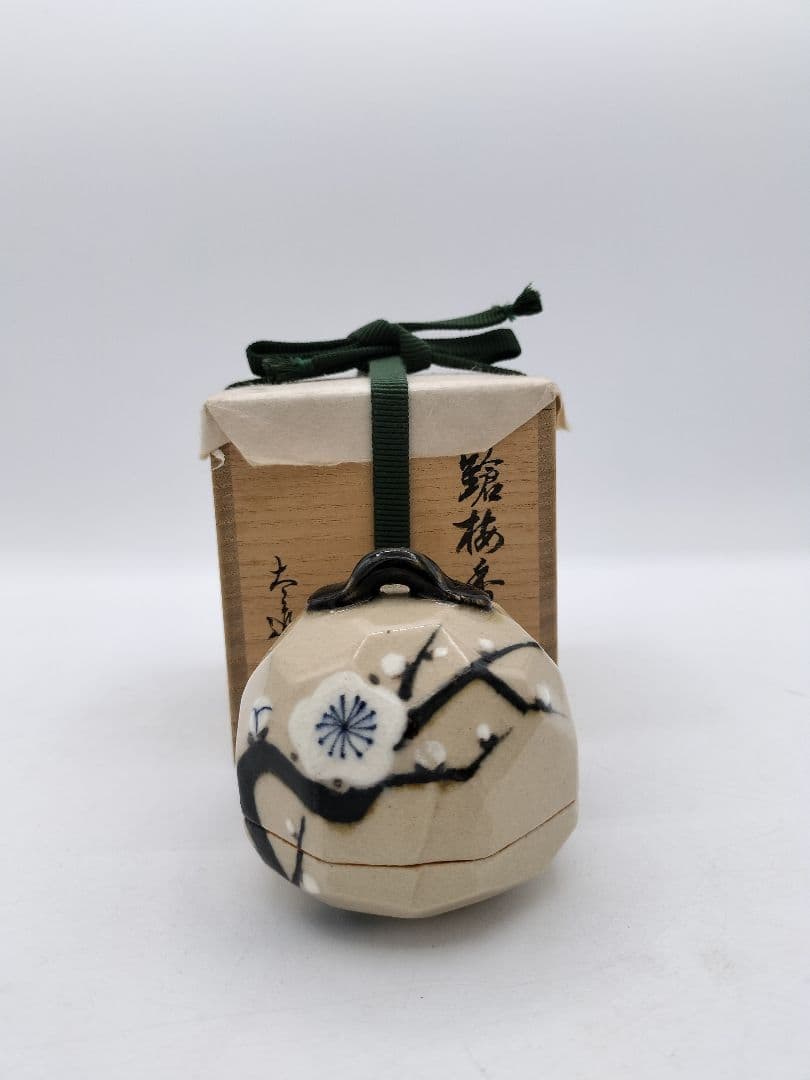 c466 香合 槍梅 佐藤大道 木箱 茶道具 古物