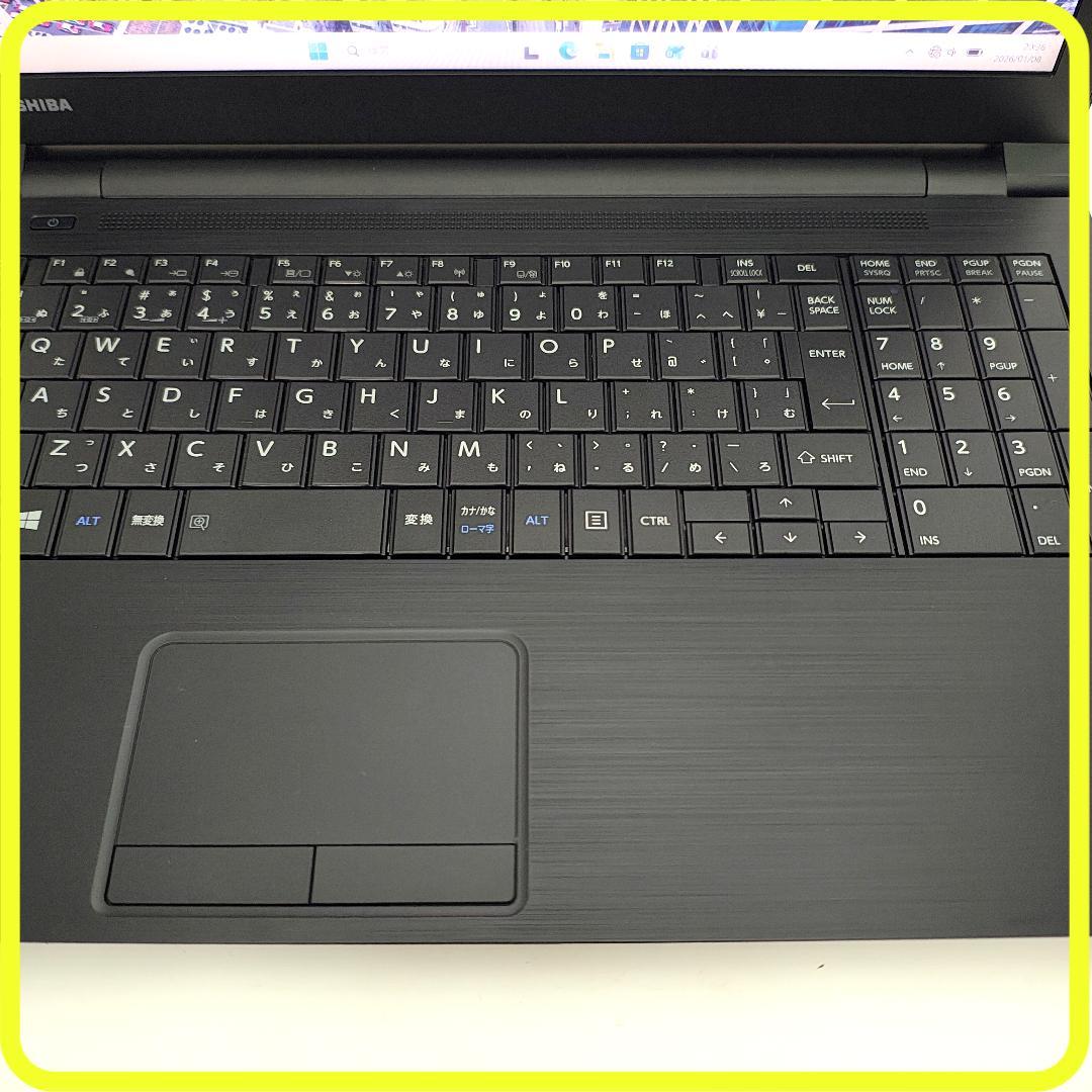 美品　新品SSD256GB⭐️windows11　ノートパソコン　カメラ　778