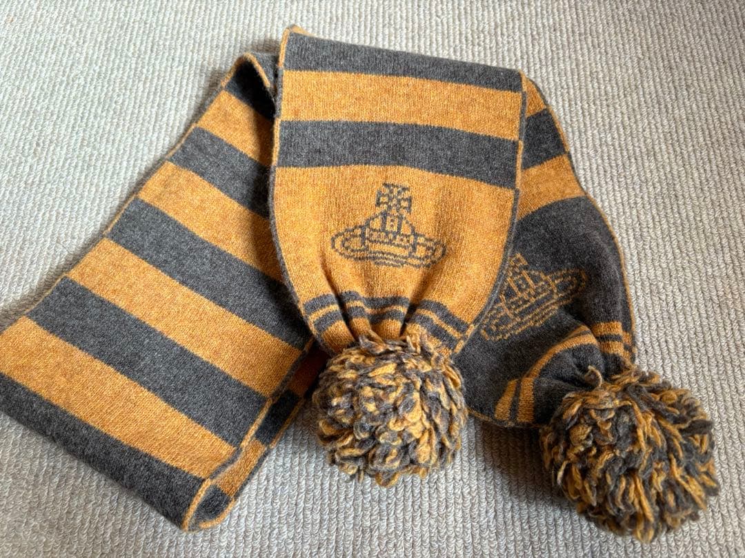 Vivienne Westwood ボーダー　ボンボン　マフラー