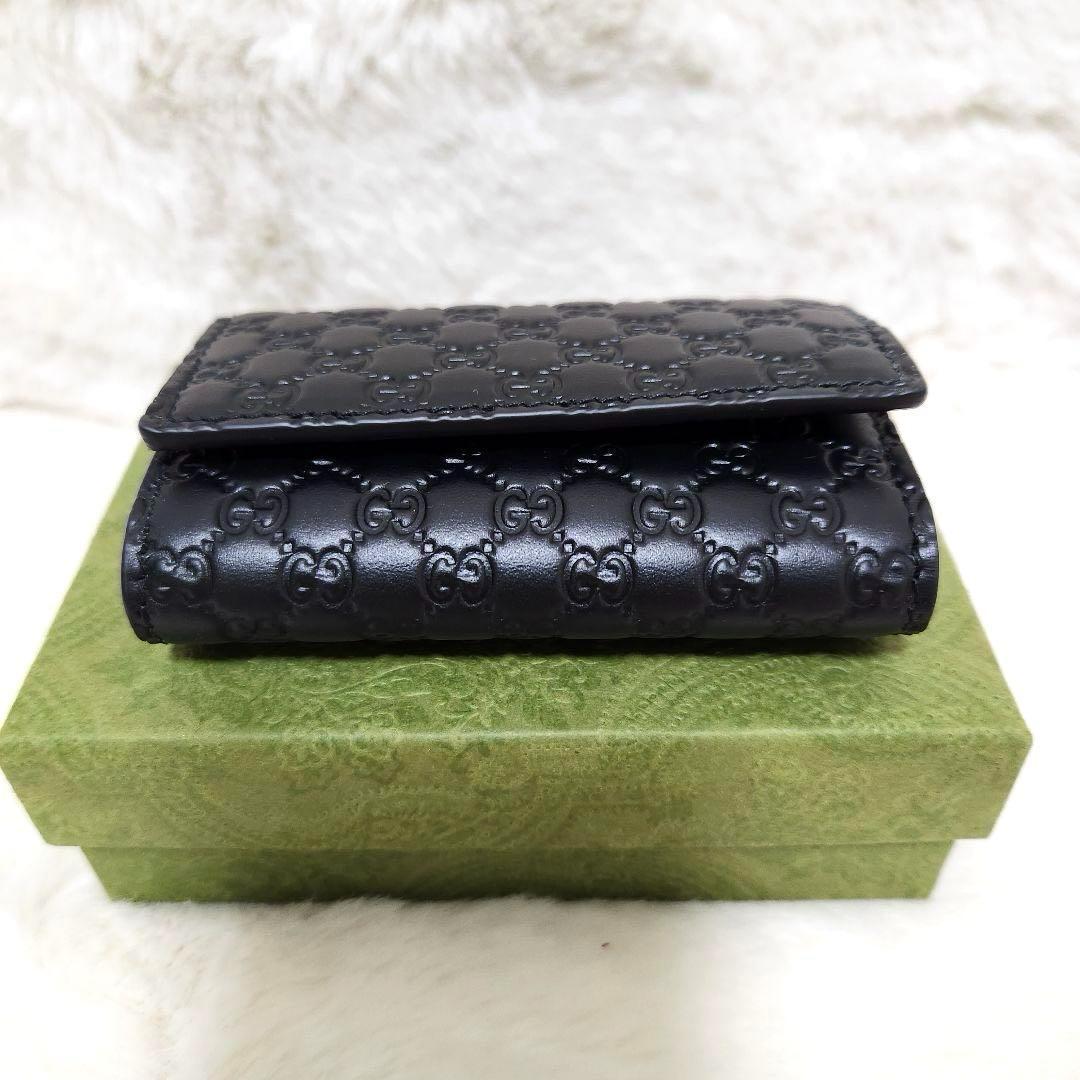 ✨新品未使用　付属品完備✨グッチ　キーケース　6連　マイクロシマ　ブラック　黒