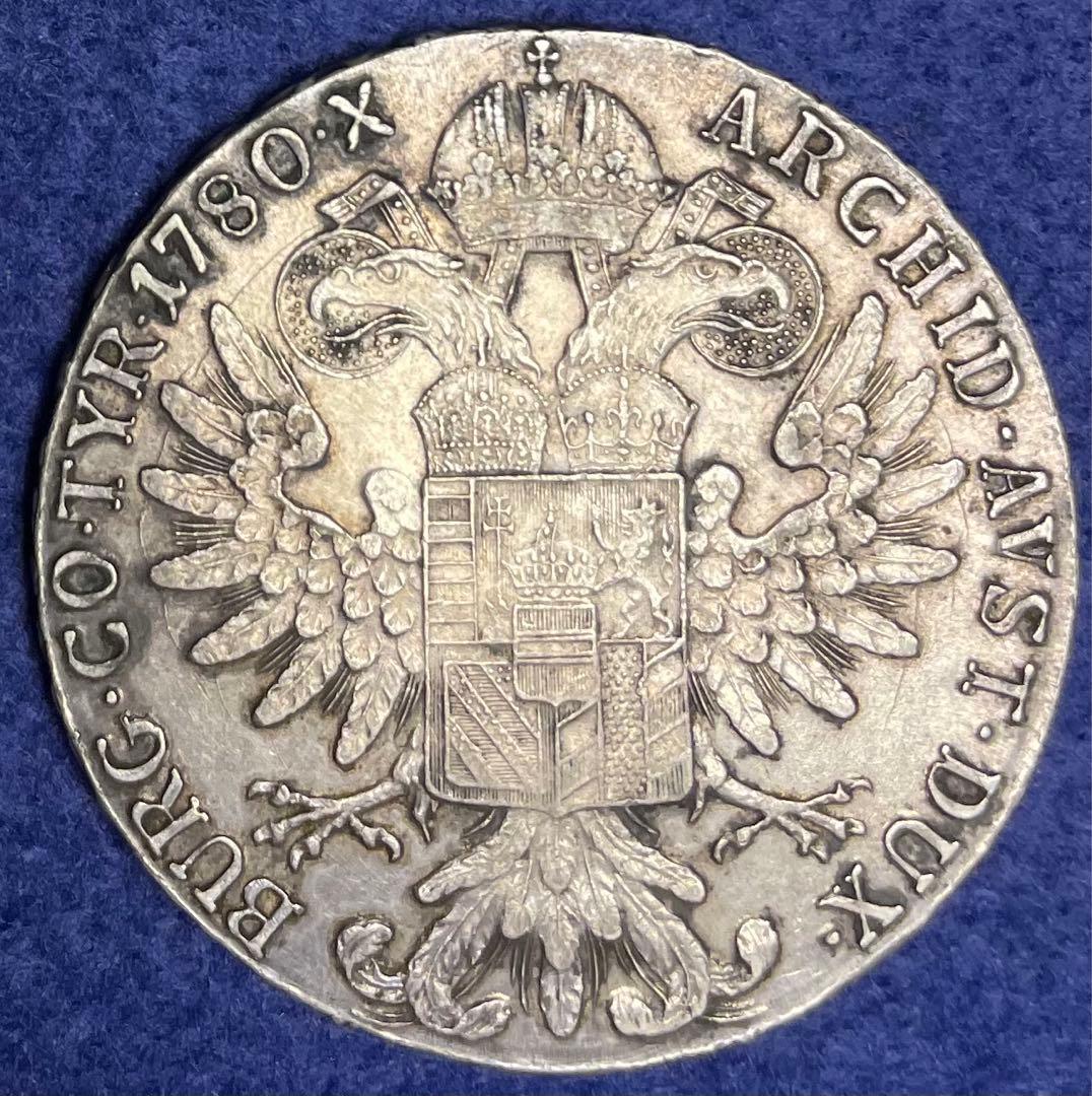 オーストリア銀貨 1780年 1ターレル 41mm 28.1g