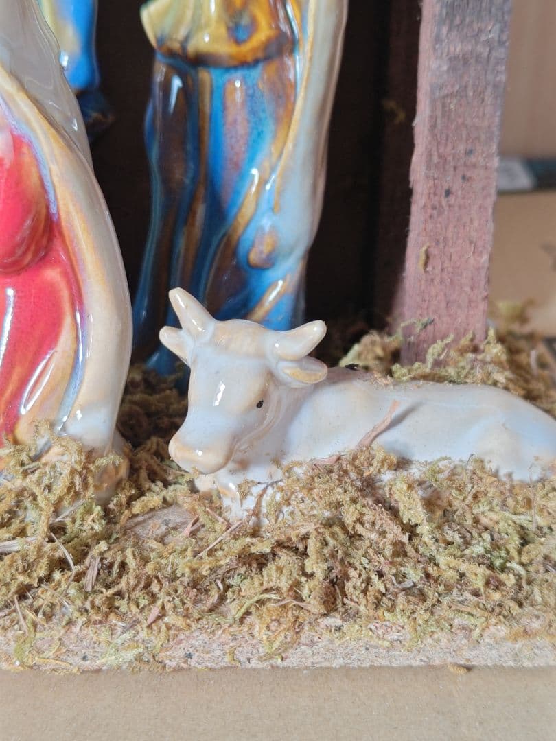 キリストの降誕 誕生シーン◎クリスマス◎フィギュア◎飾り◎陶器◎宗教