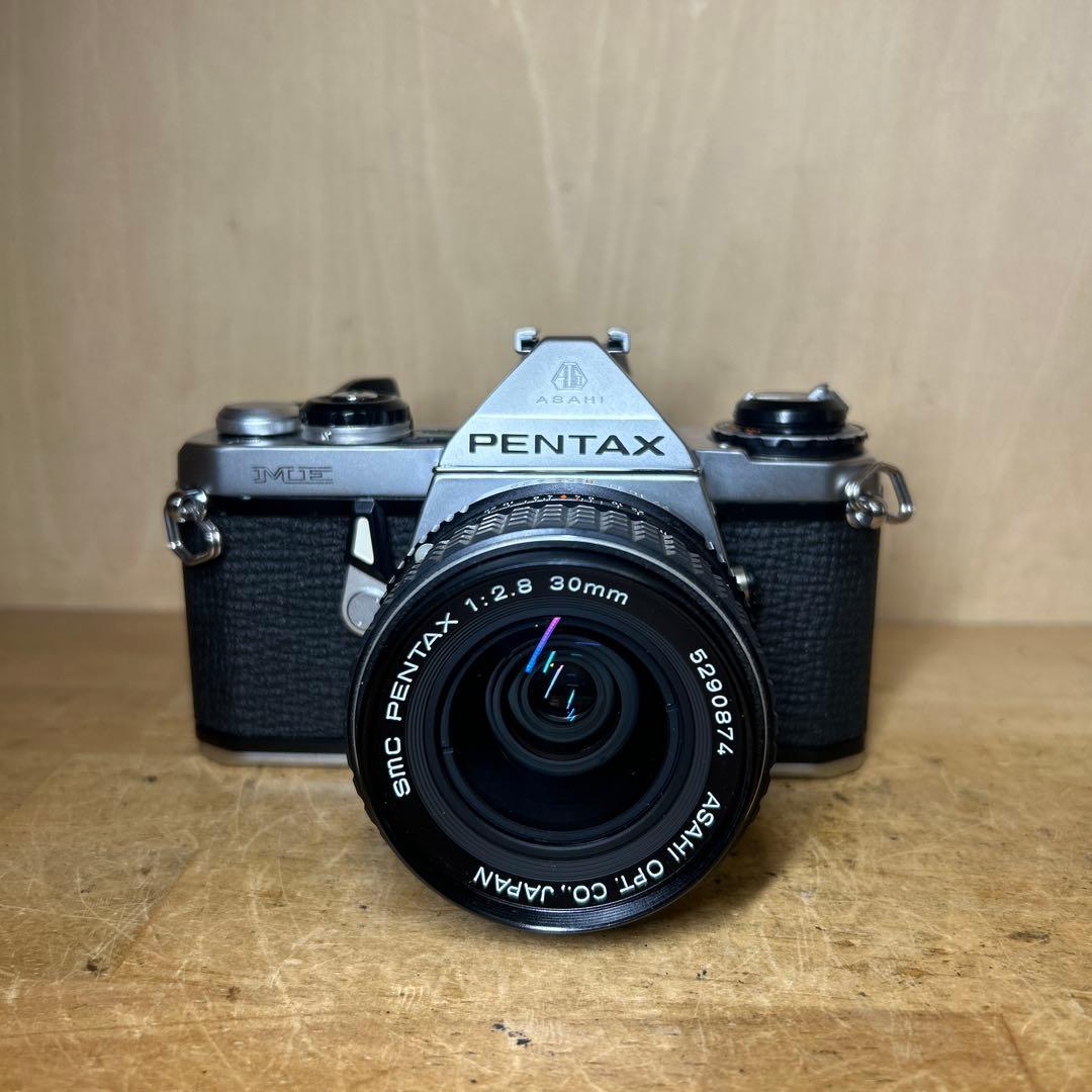 Pentax ME+希少レンズSMC Pentax 30 f2.8 完動極美品
