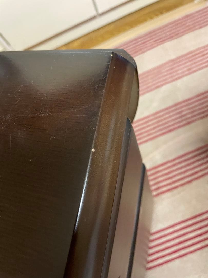 ダークブラウン楕円形ダイニングテーブルと椅子セット