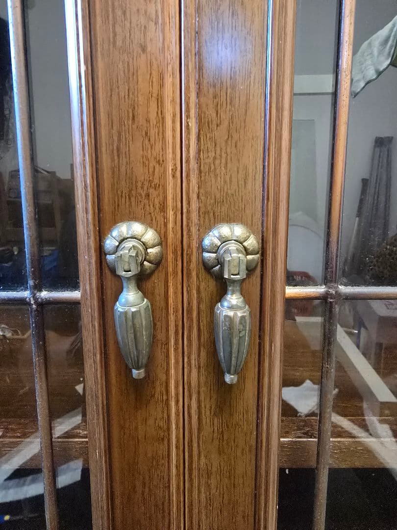 メープル不二屋 ガラス扉 キャビネット メープル不二家 マホガニー 神戸元町家具