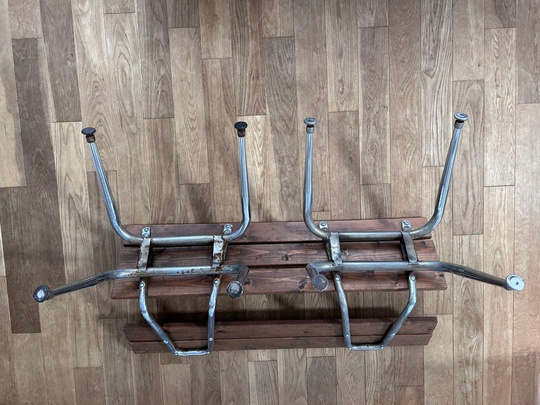 h＊＊h　ミニベンチ　木製　パイプ