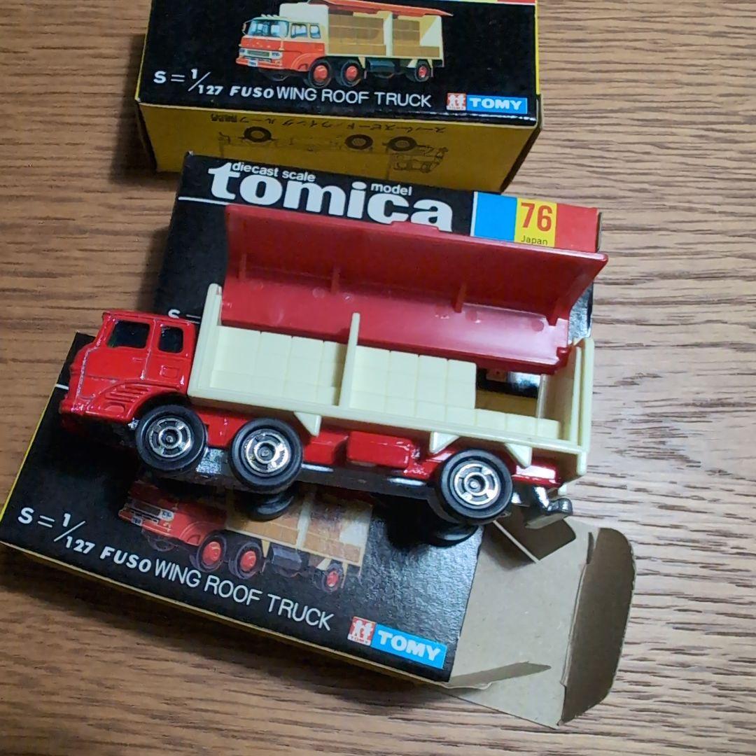 tomica 76 FUSO WING ROOF TRUCK 3個 外箱付き
